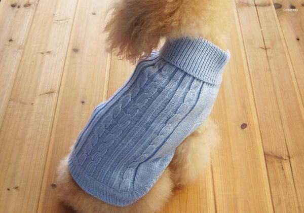 Dog Apparel Ethin Pet Casat Cat Sweater para cães outono de inverno cachorrinho flexível tricô