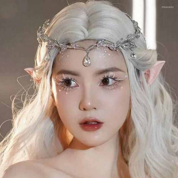 Fermagli per capelli Super Fairy Crown Copricapo Principessa Ciondolo per sopracciglia Ornamenti per la fronte Accessori per la sposa Abito Halloween