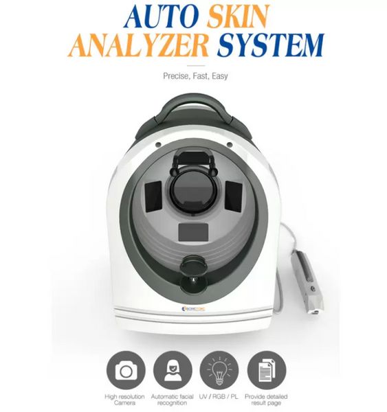 Outros equipamentos de beleza Analisador de escopo facial do analisador Teste de umidade de caneta Boxtype Sistema de diagnóstico Máquina de beleza pessoal ou salão Uso F1028