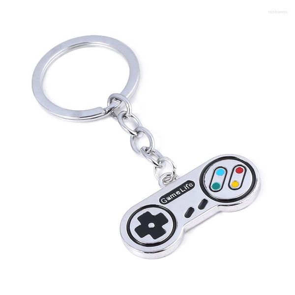 Keychains Game Machine Controller Handle Keychain Creative Joystick Modelo Chave -chave para homens Presente de joias