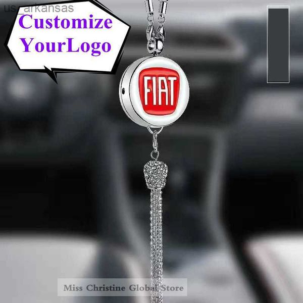 Carro Air Scownener Car Solping Air Scownener Diamond Style Hanging DIY DIY Sua marca de carro Fragrância pendurada aroma para BMW Benz Tesla Audi L230523