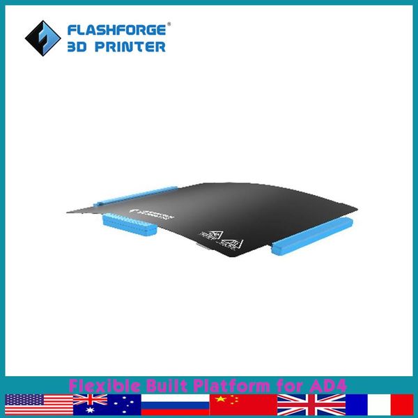 Digitalização FlashForge Flexible Built Platform for Adventurer 4 Printing Bed 3D Prints Peças Acessórios de substituição