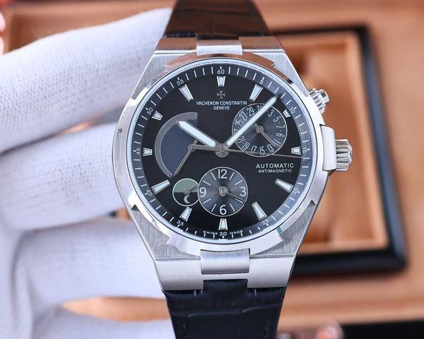 Vacherx V Мужские часы с люминесцентным покрытием, хронограф на запястье C 4500V 42 мм*13,5 мм Seaovers 1222SC Luxu Высочайшее качество безель со льдом, лучший подарок для мужчины Цвета Дата
