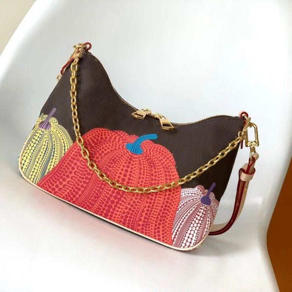 7A Borse di design di alta qualità Borse Boulogne Pumpkin M46470 Borse a tracolla con una spalla Borsa di lusso in vera pelle da donna classica di moda