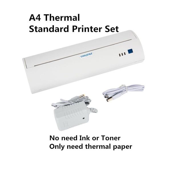 Принтеры A4 Portable Inkless Printer Mini Document Thermal Printers Шадл -кодирование Bluetooth IOS Android PC Support PDF -файл A4 Paper Impresoras