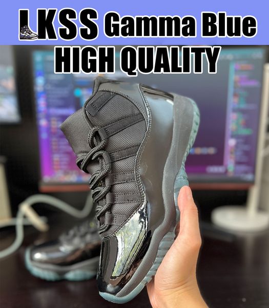 LKSS Gamma Blue Jumpman 11 11s Sapatos OG Tênis de basquete masculino tênis esportivos