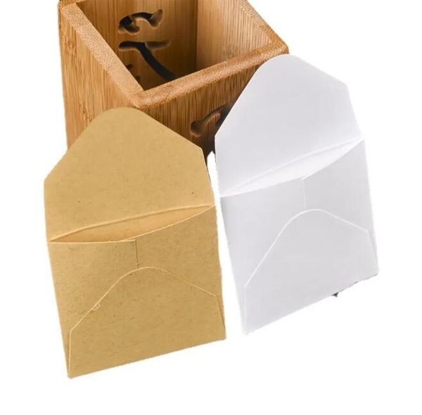 Weiße Kraftpapier-Teebeutel, kleine Tee-Aufbewahrungsverpackungsbeutel, versiegelte Teebeutel aus Kraftpapier