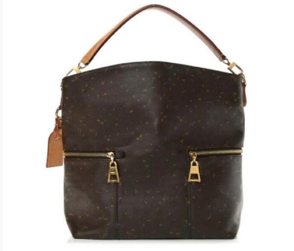 10A Melie Umhängetaschen, große Tragetaschen, Damen-Rucksack, Damen-Geldbörsen, braune Taschen, Leder-Clutch, modische Tasche aus echtem Leder, hochwertige Tasche, Geldbörse 41544, 42 cm