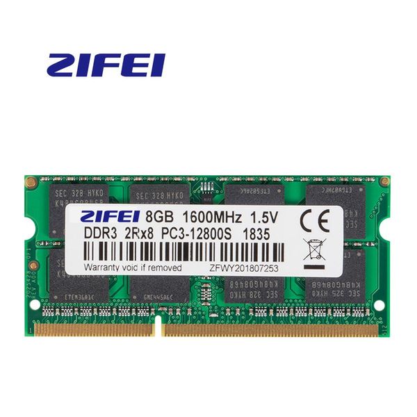 Rams Zifei RAM DDR3 8GB 1333MHZ 1600 МГц 1,5 В 204PIN SODIMM Модуль память о ноутбуке для ноутбука