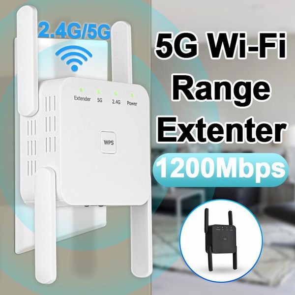 Router 5g 2,4g ripetitore WiFi Amplificatore WiFi Segnale WiFi Extender Network WiFi Booster 1200 Mbps 5 GHz Long Range Wifi Repeater wifi
