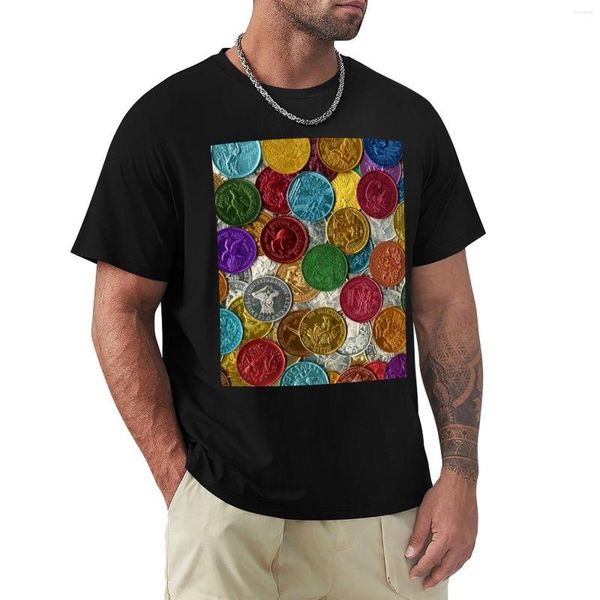 Polo da uomo Vintage Orleans Mardi Gras Doubloons T-Shirt Taglie forti Magliette estive da uomo bianche