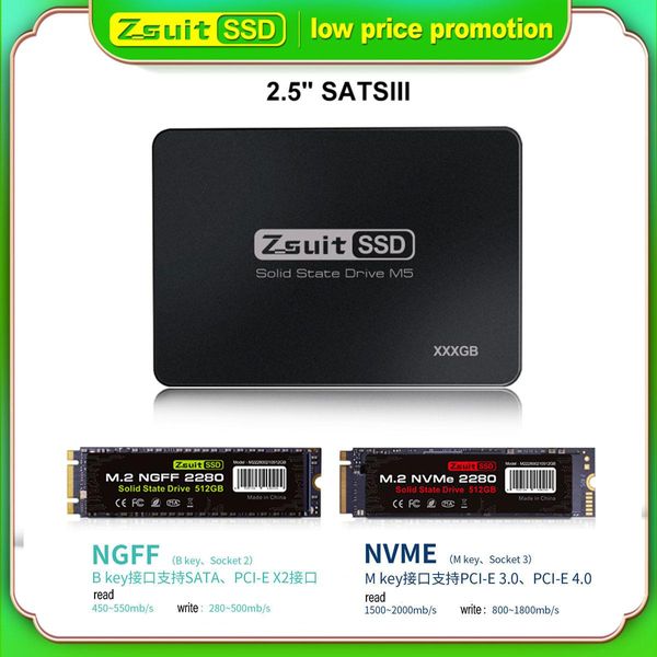 Antriebs zsuit Solid State Drive M2 NVMe NGFF128GB 256 GB 512 GB 1 TB 2,5 Interne Festplatte 2280 M.2 SATA Interne Computer Festplatte