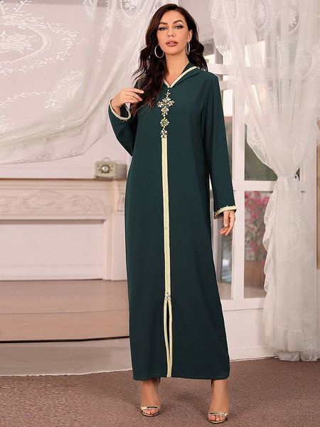 Abbigliamento etnico Ramadan Eid Abaya Dubai Turchia Muslim Hijab abito lungo abbigliamento islamico Abiti africani per donne abiti musulmane djellaba femme 230529