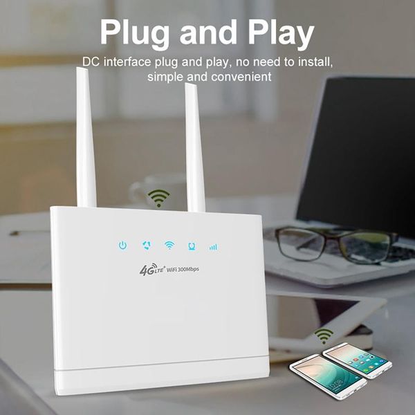 Roteadores R311 4G LTE Router 300Mbps 4G WiFi Wireless Router With SIM Card Slot Suporte Europa Europa Os países malaios