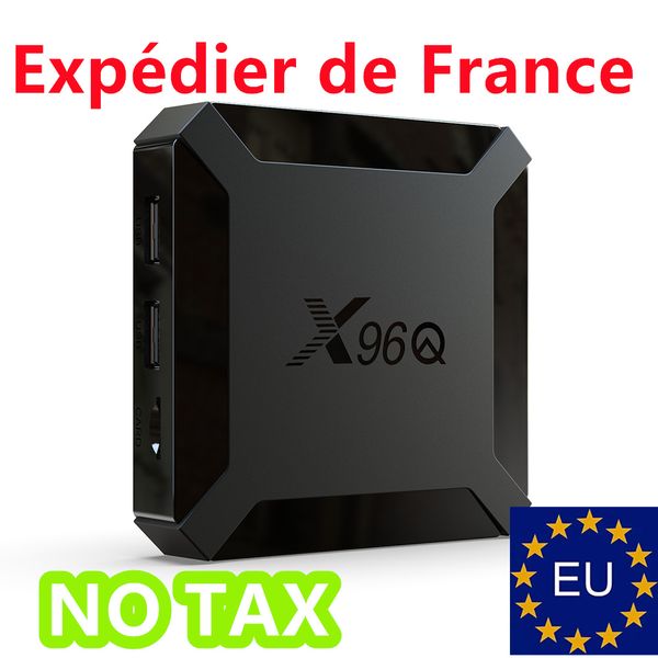 Корабль от France X96Q TV Box Android 10 4K 2.4G WiFi AllWinner H313 Quad Core Smart TVBox Media Player 16GB X96 Smart-TV Set-Topbox