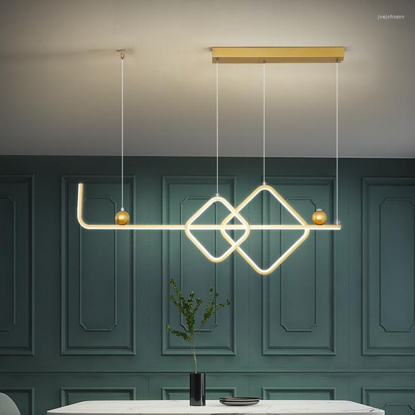 Lâmpadas pendentes Luz Nórdica Black Luz moderna Luzes LED para refeições lojas hanglampen cocina accesorio lampear ouro cozinha bar