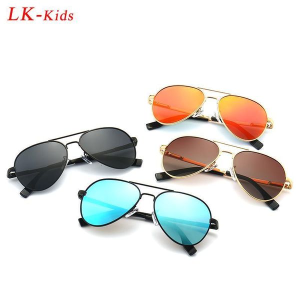 Sonnenbrille Mode Jungen Mädchen Polarisierte Sonnenbrille Retro Pilot Sonnenbrille Kind Outdoor UV-beständig Brillen Farbfilm Brillen 230530