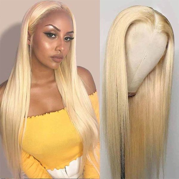 Blonde Blonde Lace Front Wig Human Hair Hair Full кружевные парики для человеческих волос для чернокожих женщин 28 30 -дюймовый hd кружевной парик