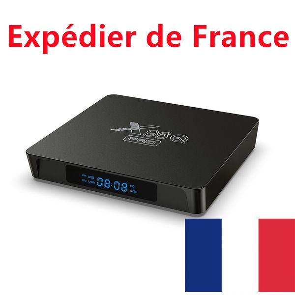 Schiff aus Frankreich X96Q Pro TV Box Android 10 Smart TVBOX Allwinner H313 Quad Core 4K 60fps 2,4G WiFi Google Playstore X96 Mini