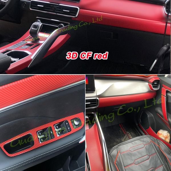 Per Geely Coolray 2019-2021 3D/5D In Fibra di Carbonio Car Interior Cover Center Console Colore Sticker Decalcomanie Prodotti Ricambi accessori