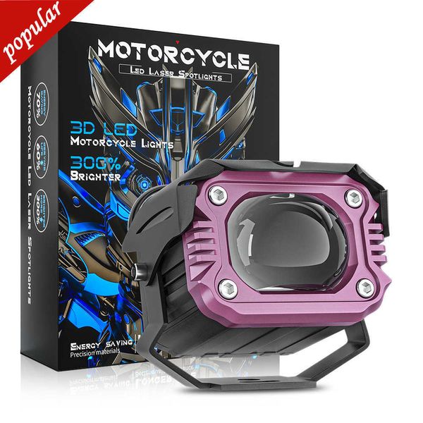 New Motorcycle Spotlight Car Fendinebbia 20W White Yellow Strobe Laser Headlight Modificato LED Spotlight Headlight Projector Light