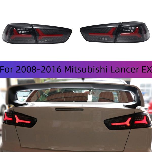 Auto-Rücklicht für 20 08–20 16 Mitsubishi Lancer EX Rücklicht-Baugruppe, LED-Lauflicht, Bremsleuchte, Streamer, Blinker, Auto-Zubehör