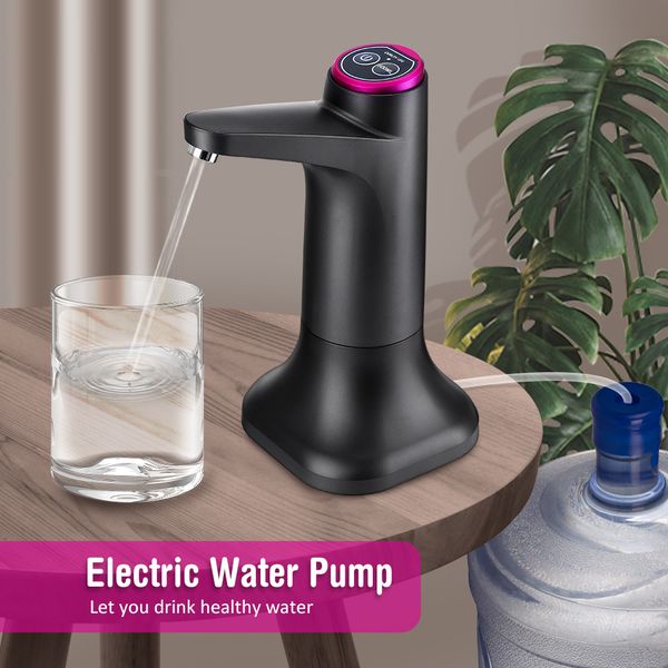 Wasserpumpen Wasserspender USB-Wasserpumpe 19 Liter Mini automatische elektrische Wasser-Gallonen-Flaschenpumpe für Flaschenhahn-Getränkespender 230530