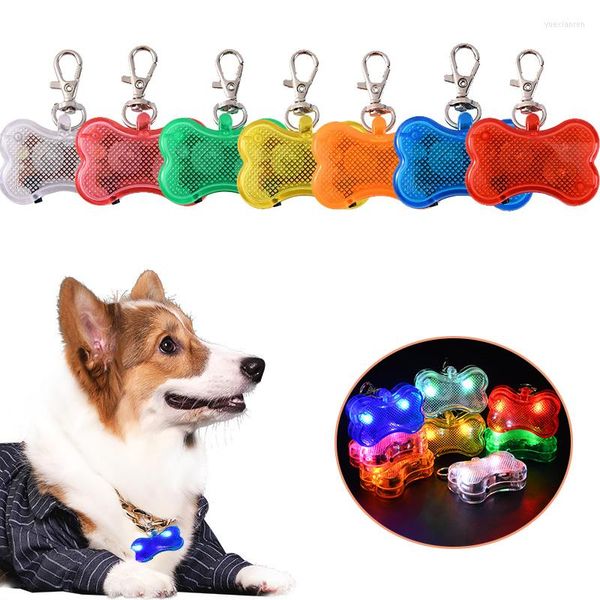 Collari per cani LED Collare per gatti Ciondolo incandescente Sicurezza notturna Guinzagli per animali Collana Decorazione luminosa luminosa per cani Luce