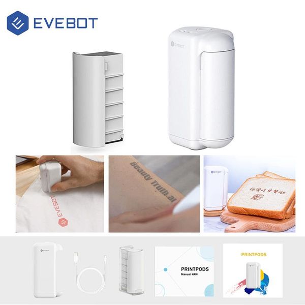 IMPRESSORES EVEBOT PRESTPODS MINI PRESTRA PRIMEIRA DE MINI PEQUENA CRIGATIVA CRIGATIVA CEJOT Smart Tattoo Tattoo Machine Rótulo de pão roupas de café