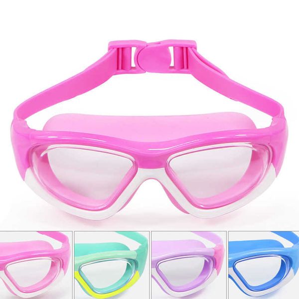 Goggles Profissional Kids Swimming Goggs Boys Girls HD Swim Eyewear Olhos Proteção à prova d'água Ajustab Crianças Piscina copos AA230530