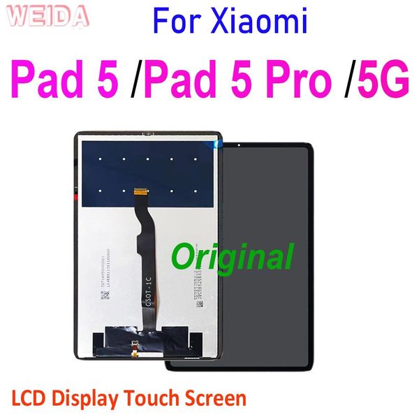 Painéis Novo LCD original para Xiaomi Pad 5 / Pad 5 Pro / 5g Xiaomi Mi Pad 5 LCD Display Touch Screen Digitalizador Substituição