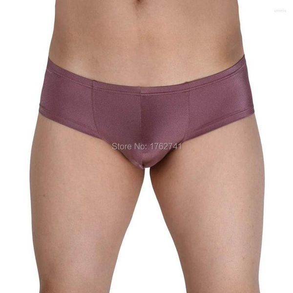 Unterhosen Männer Männlich Mini Cut Boxer Sexy Bikinis Homosexuell Männer Glänzende Low-Rise Freche Unterwäsche Penis Beutel