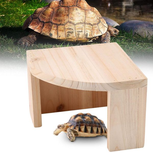 Décor tortue cachette grotte reptile cachettes petite grotte maison décoration Aquarium en céramique abri d'aquarium