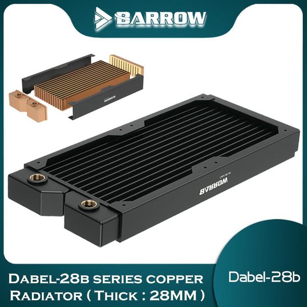 Охлаждающий баррог Dabel28b 240 мм медный латун G1/4 