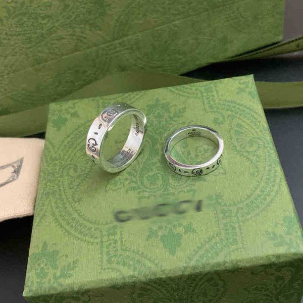 Дизайнерские ювелирные украшения кольцо кольцо кольца 925 Большое мужское кольцо универсальное классическое костный эльф горячие продажи