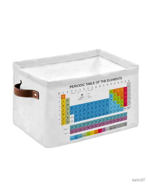 Cesto tabela periódica de elementos Toys de cesta de cesta de lavander