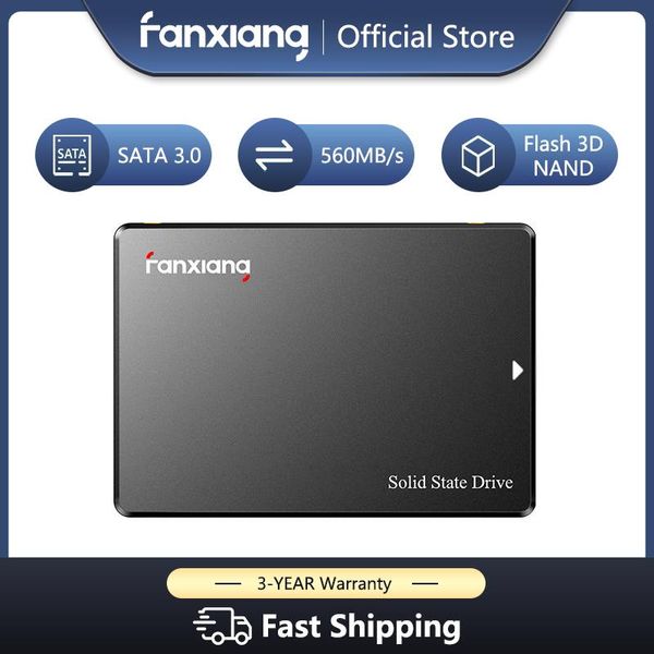 Drives Fanxiang SSD120GB 240GB 480GB 1TB 2,5 дюйма SSD 512 ГБ SATA III Внутренний твердотельный диск жесткий диск HDD SSD для PC Laptop Desktop