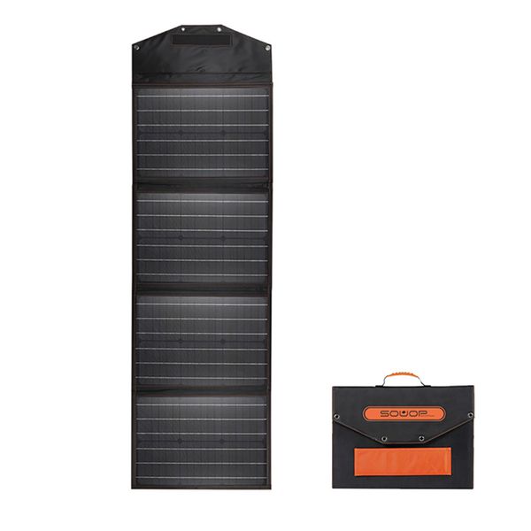 Paneles solares 100W Panel solar plegable 5V Cargador de batería portátil Puerto USB Banco de energía impermeable al aire libre para teléfono PC Coche RV Barco 230113