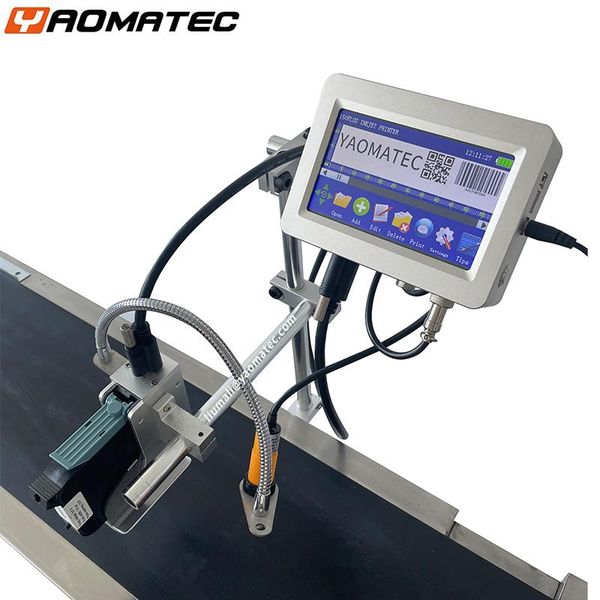 Impressoras 25,4mm 24 Idiomas Máquina de codificação automática Data da impressora máscara de máscara de tinta on -line impressora térmica TIJ JET TIJ