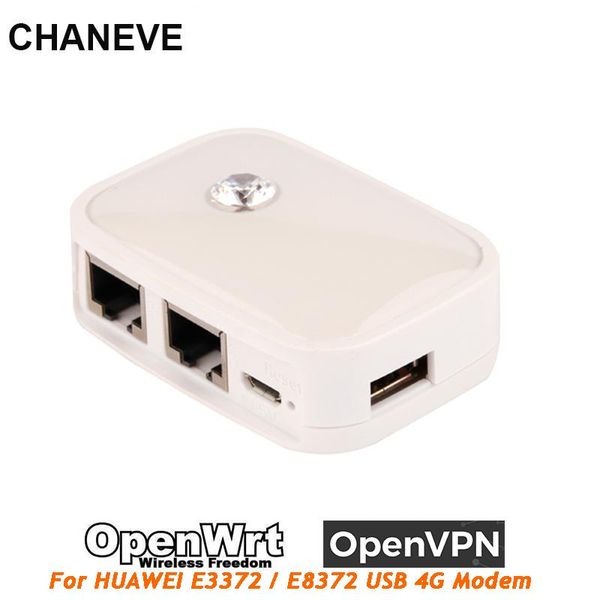 Yönlendiriciler Chaneve 300Mbps Taşınabilir Mini WiFi OpenVPN LAN Ağ Yönlendirici WiFi Kablosuz Yönlendirici Desteği E3372H 4G USB MODEM