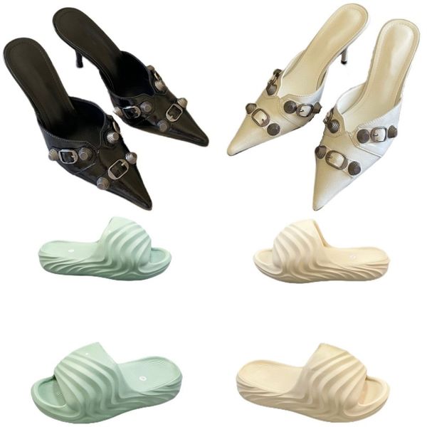 Тапочки указаны на высокие каблуки на высоких каблуках роскошные женские сандалии.