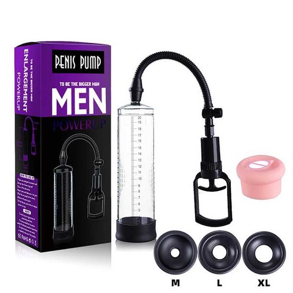 Sex Toy Massager Penis Enlarger Pump Penile Vacuum Enhancement Toys for Men Masculino Masturbação Ereção Jogos Adultos