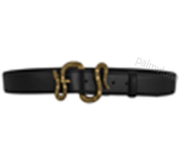 Cinture da uomo Designer Cintura da donna in pelle Moda serpente Perla Gemma Fibbia Cinture Cinturoni designer Nero Marrone Scatola larga 3,8 cm