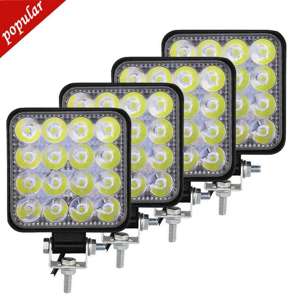 Luz de trabalho LED de barra de trabalho LED de 1/2/4pcs de 1/2/4pcs 48W Luz de nevoeiro de nevoeiro de 12V de lâmpada de nevoeiro 4x4 LED BULLBS SPOTBLH