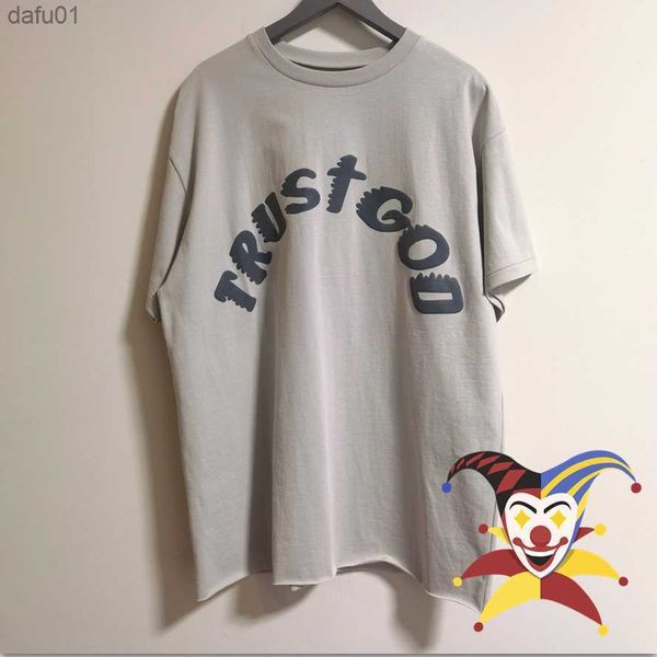 Erkek Tişörtler Erkek Tişörtleri Pazar Sunday Service T-Shirt Güven Tanrı Tee Erkek Kadınlar Büyük Boy Tişörtleri Tops CPFM Kutsal Ruh T230111 L230520