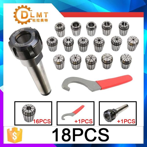 Gereedschapshouder ER25 Federklemmen, 9 Stück MTA/MT4 MT3 MT2 ER25 M12, 1 Stück ER25 Schraubenschlüssel, 1 Stück Spannzange, Morsehalterkegel für CNC-Fräsdrehmaschine