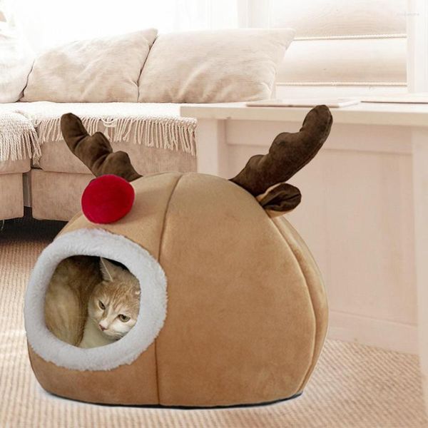 Camas de gato quentes almofada fofa beatuiful para casa adormecida cama de design de animais para uma loja de animais de estimação