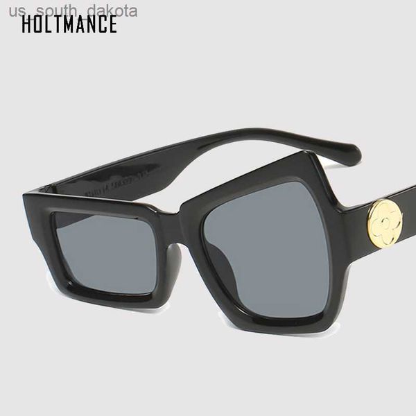 Occhiali da sole Moda Hip Hop Occhiali divertenti con sopracciglia alzate su un lato Personalità irregolare Occhiali da sole Estate UV400 Occhiali da sole per uomo L230523