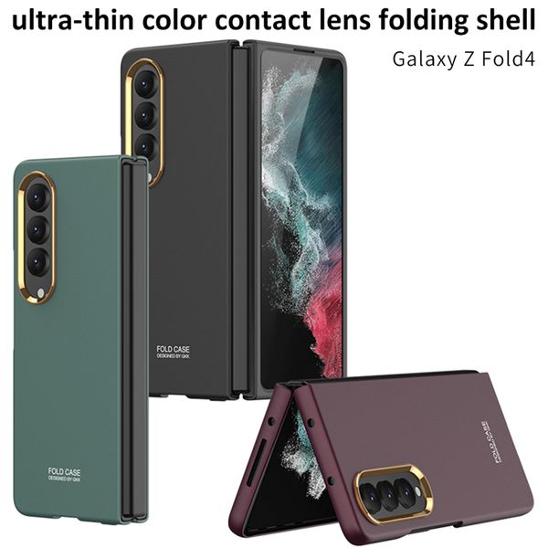 Capa de telefone com estampa de impressão de impressão de luxo para Samsung Galaxy Dobring Z Fold4 5g Slim Proteção protetora macia para pára