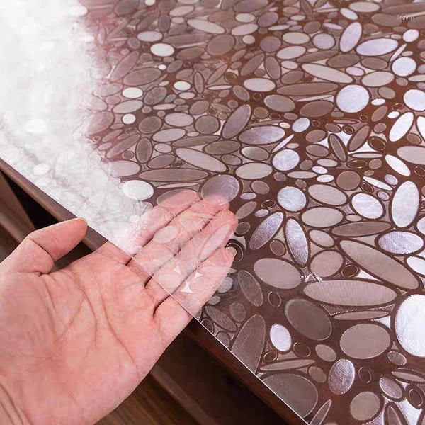 Защита для защиты на столовой ткани Прозрачная ПВХ скатерть водонепроницаемая вечеринка домашняя кухня столовая